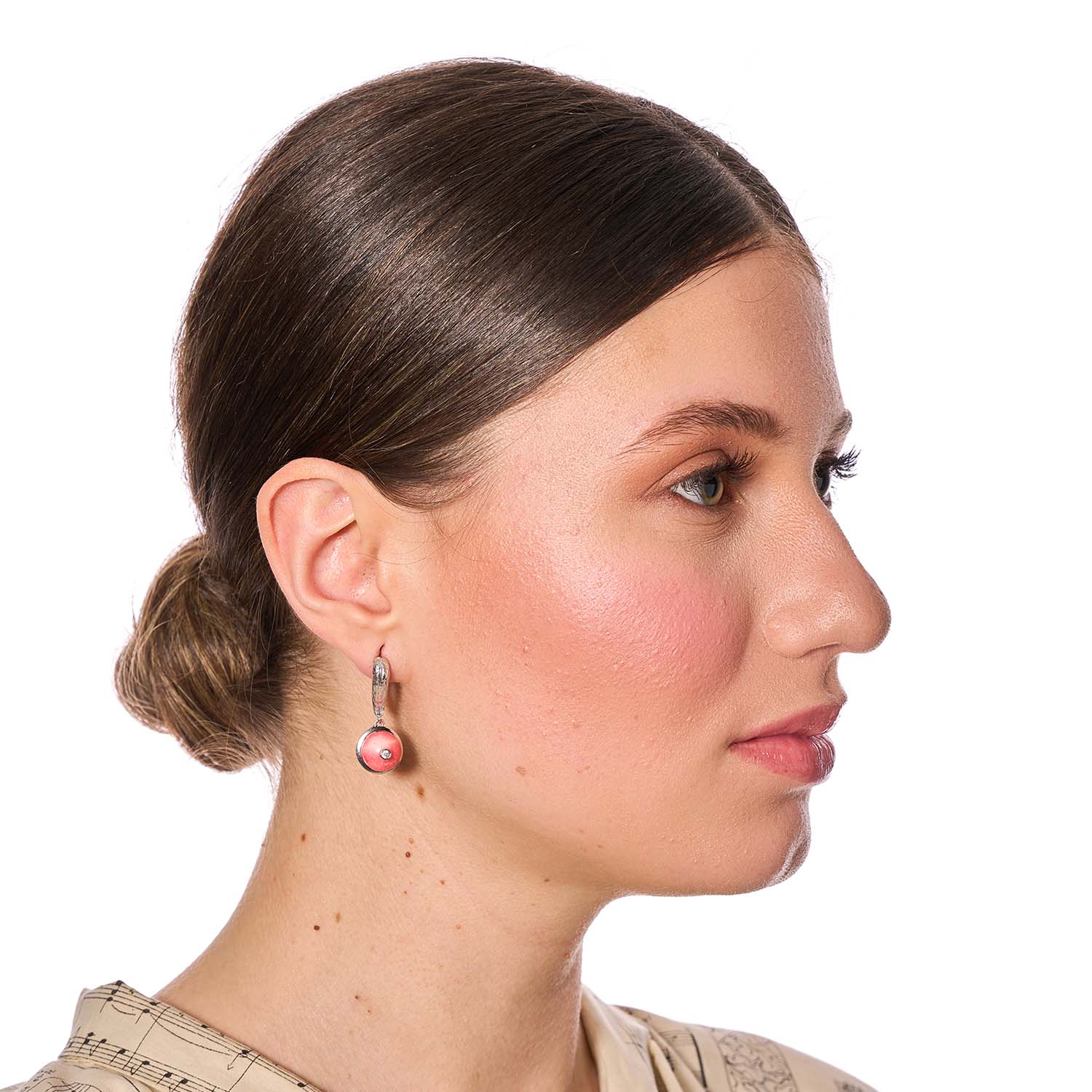 Cercei Argint Coral de Sânziene