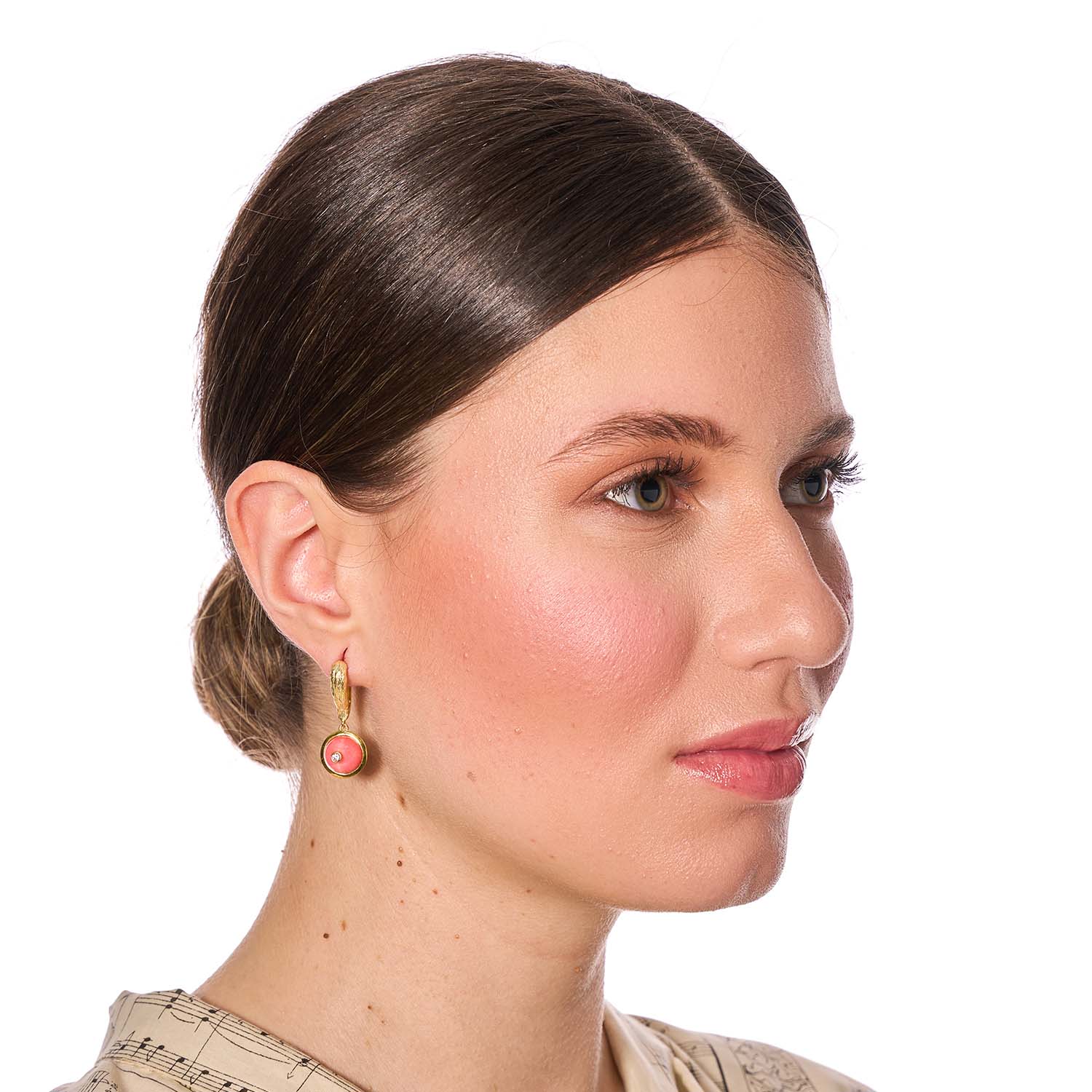 Cercei Argint Coral de Sânziene