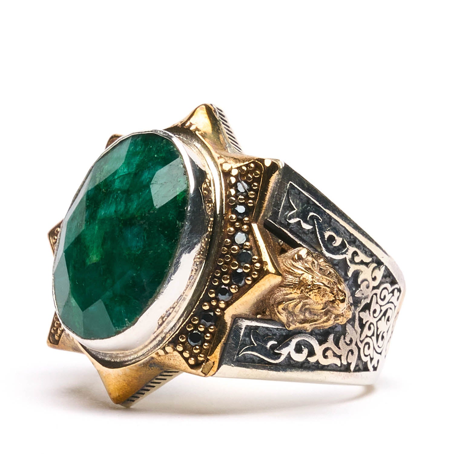 Inel Argint Emerald