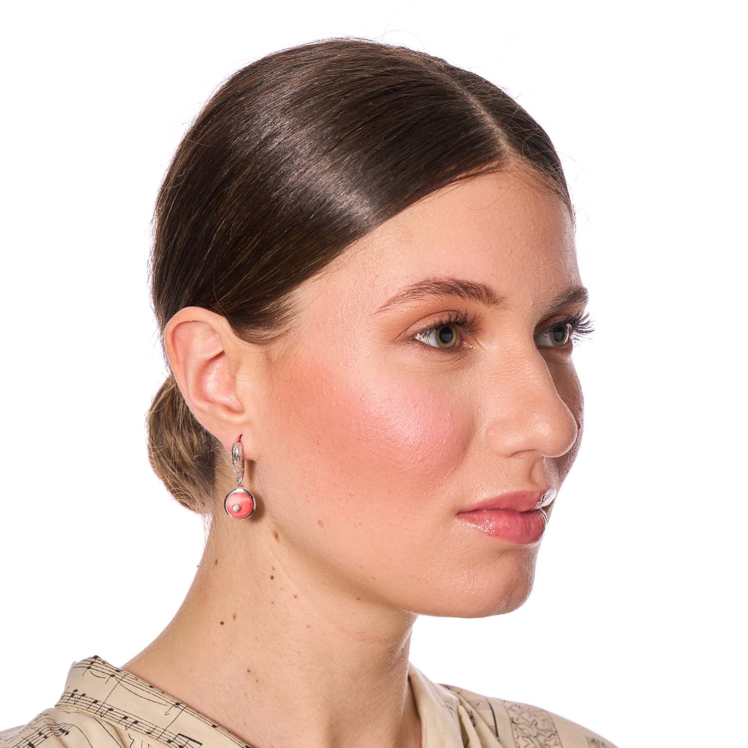 Cercei Argint Coral de Sânziene