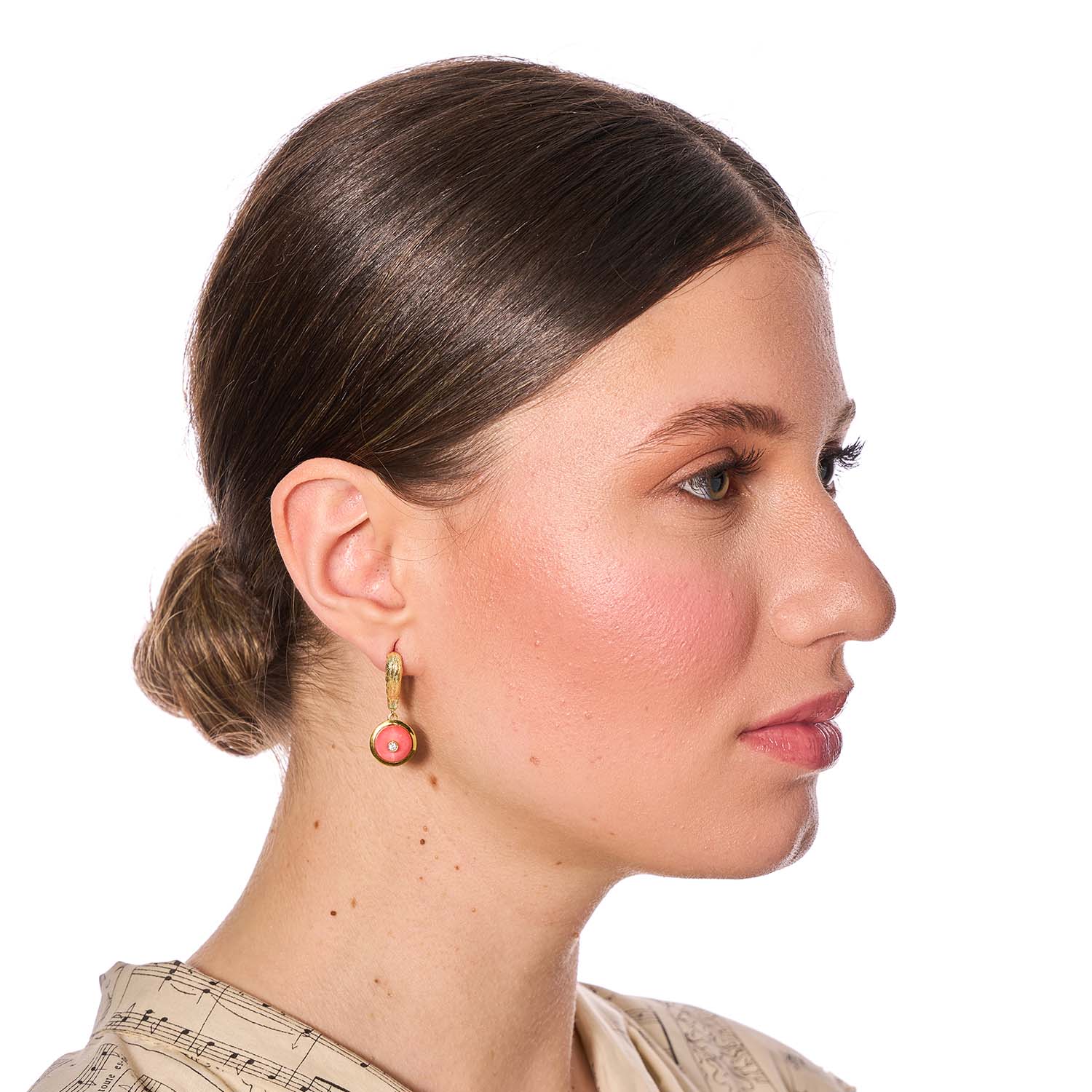 Cercei Argint Coral de Sânziene